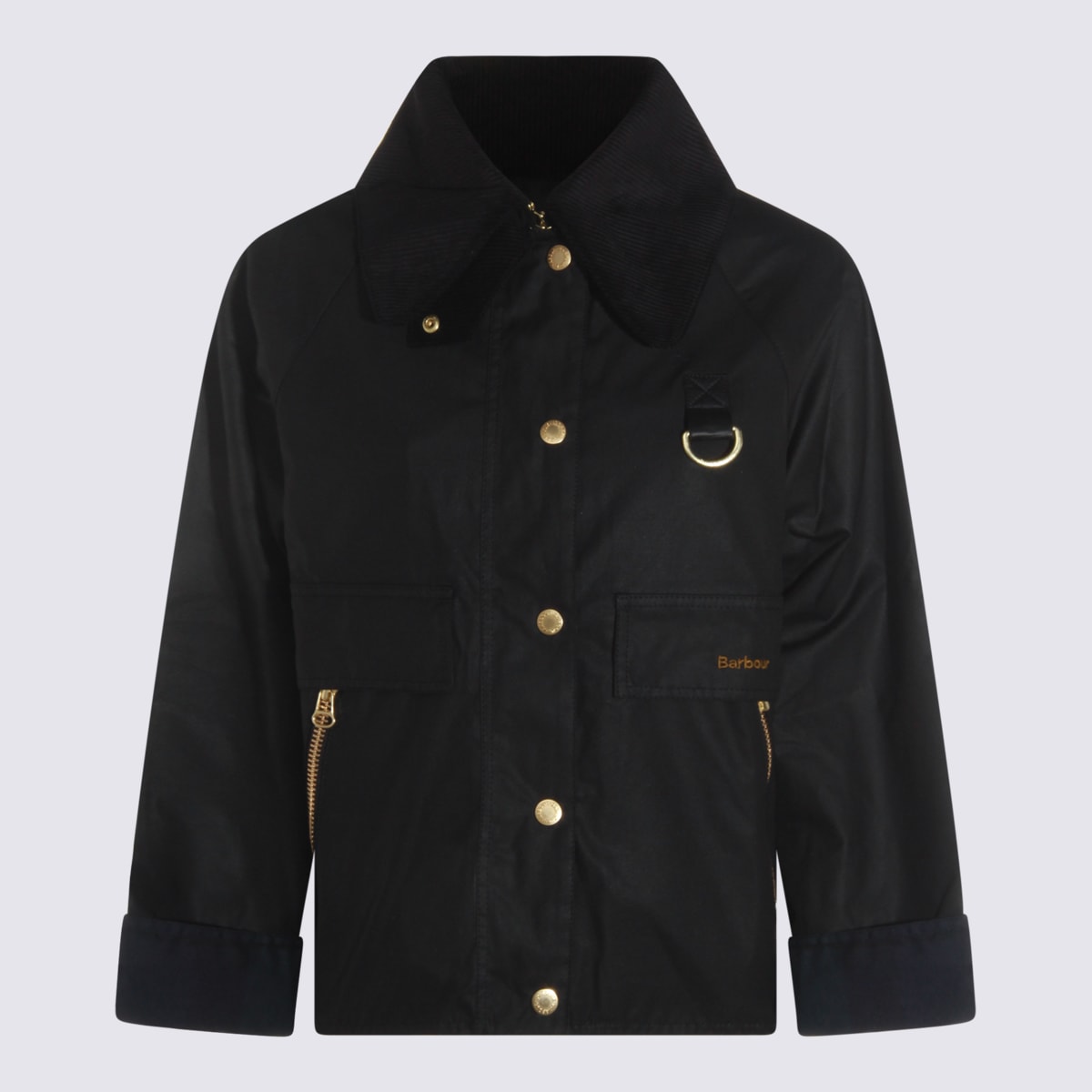 Barbour Black Cotton Casual Jacket