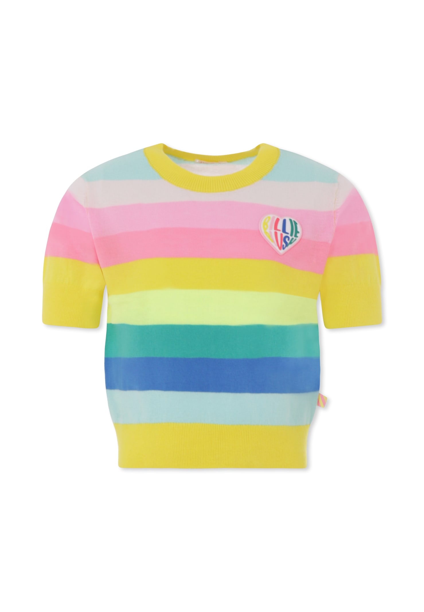 Billieblush Multicolor Sweater For Girl With Heart