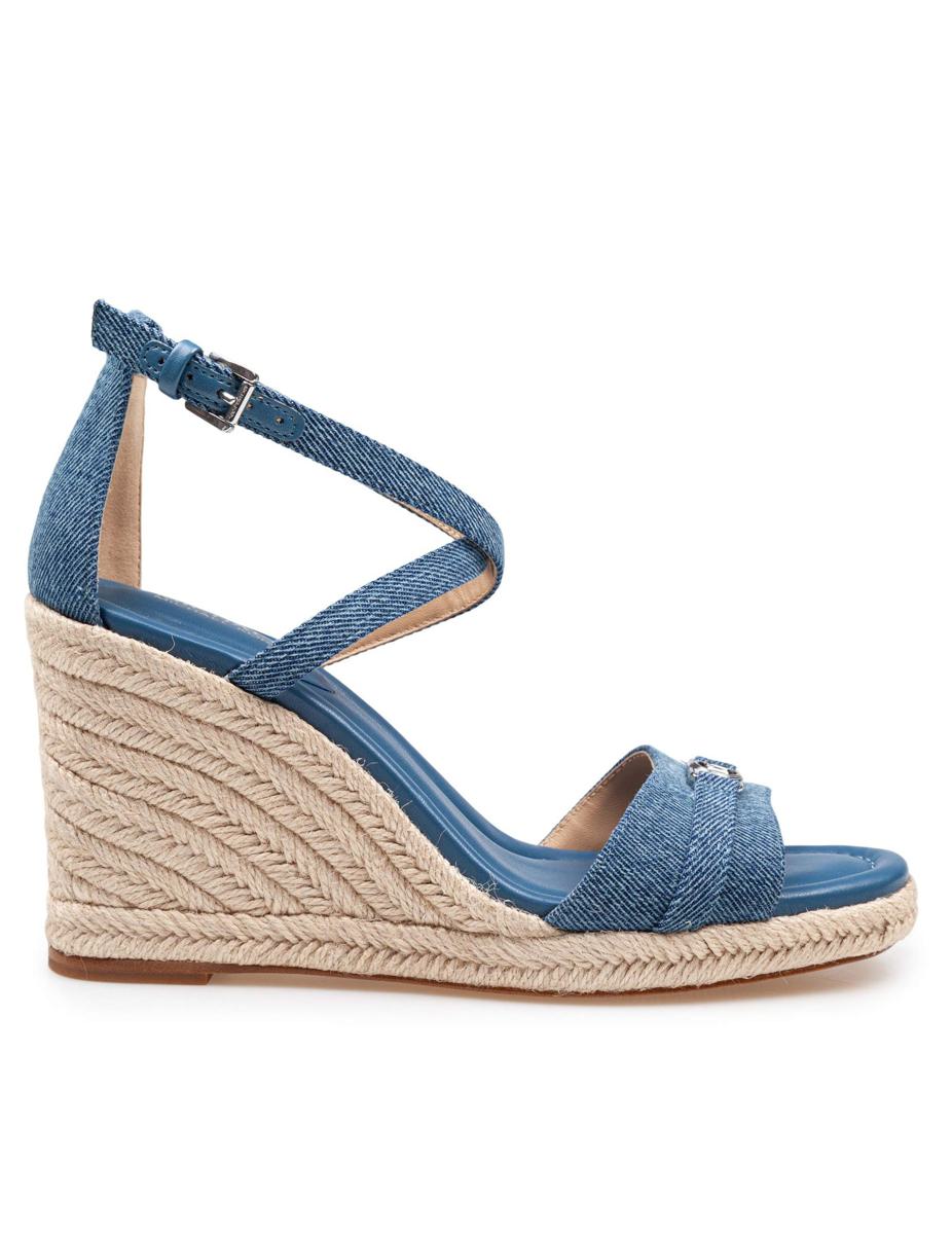 Michael Kors Denim Wedge Sandal