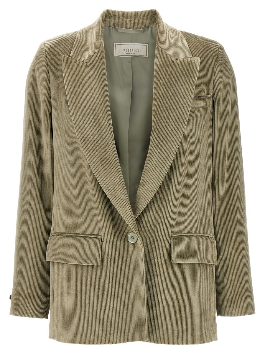 Peserico Ribbed Velvet Blazer