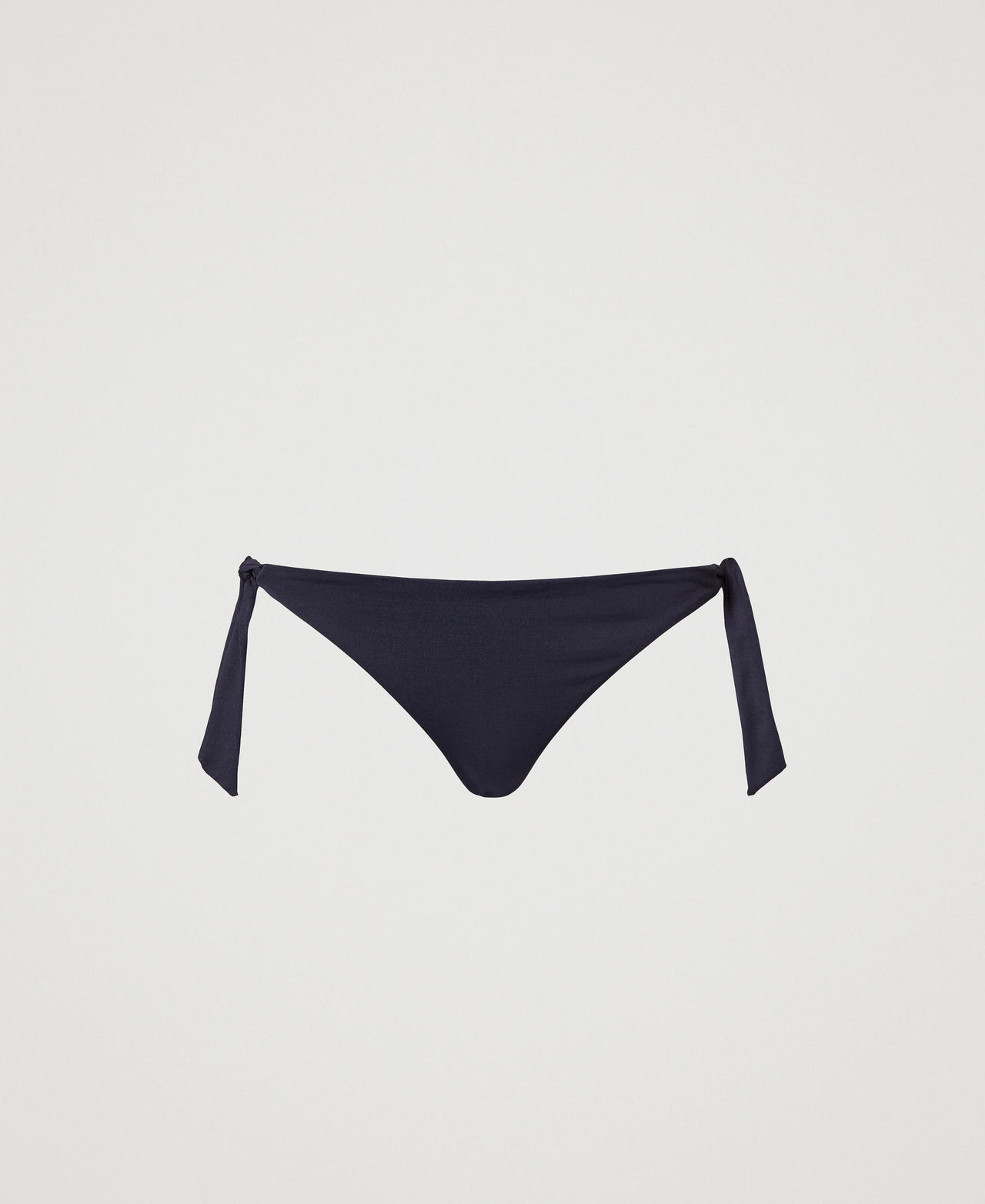 Twinset Plage - Slip brésilien de bain avec nauds, Bleu Classique, Taille: I
