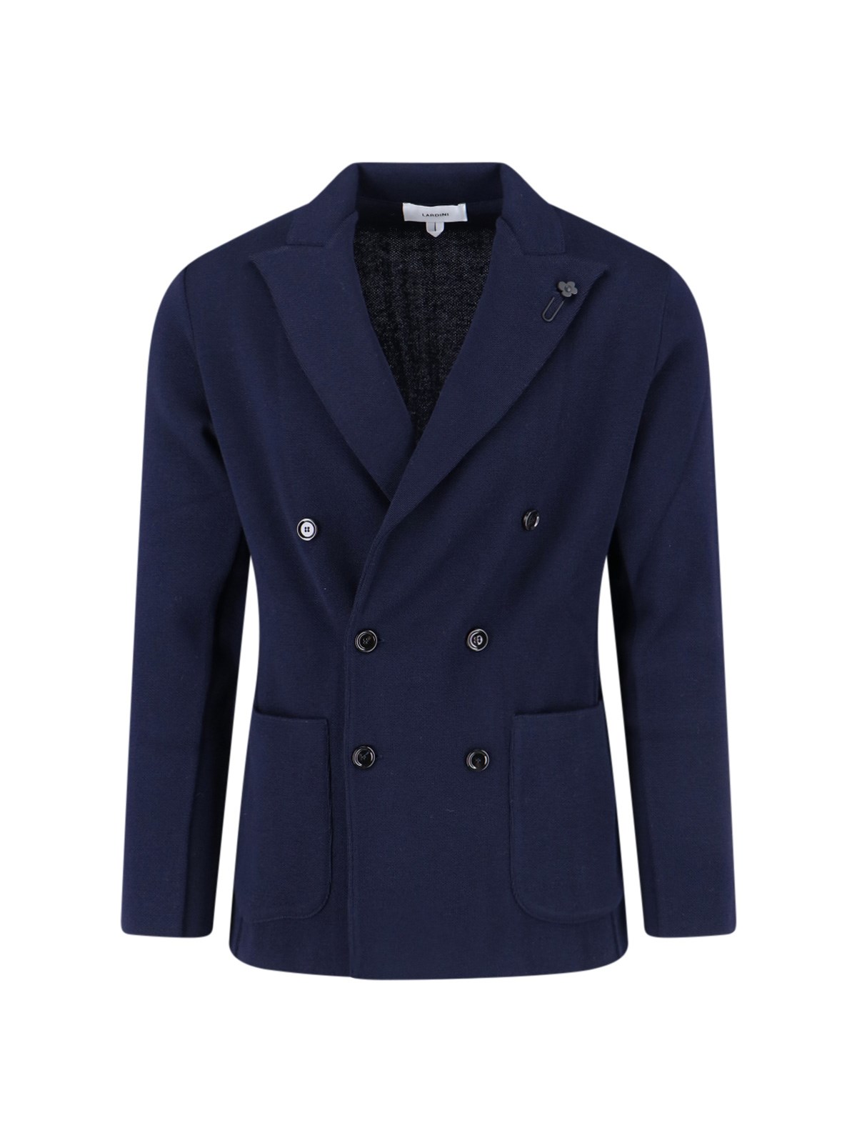 Lardini Double-Breasted Virgin Wool Blazer