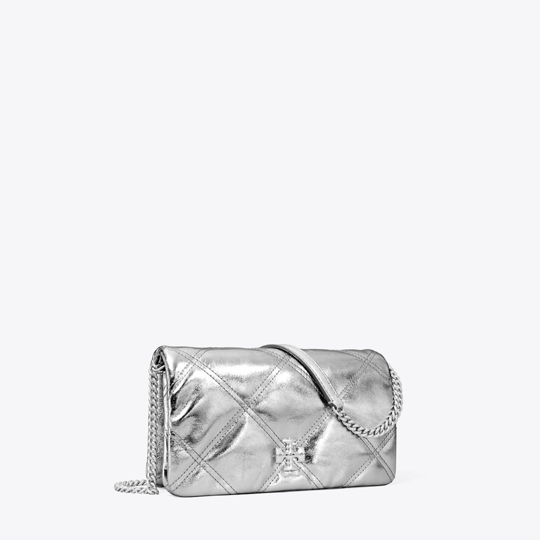 Tory Burch Kira Diamond Quilt Metallic Crossbody