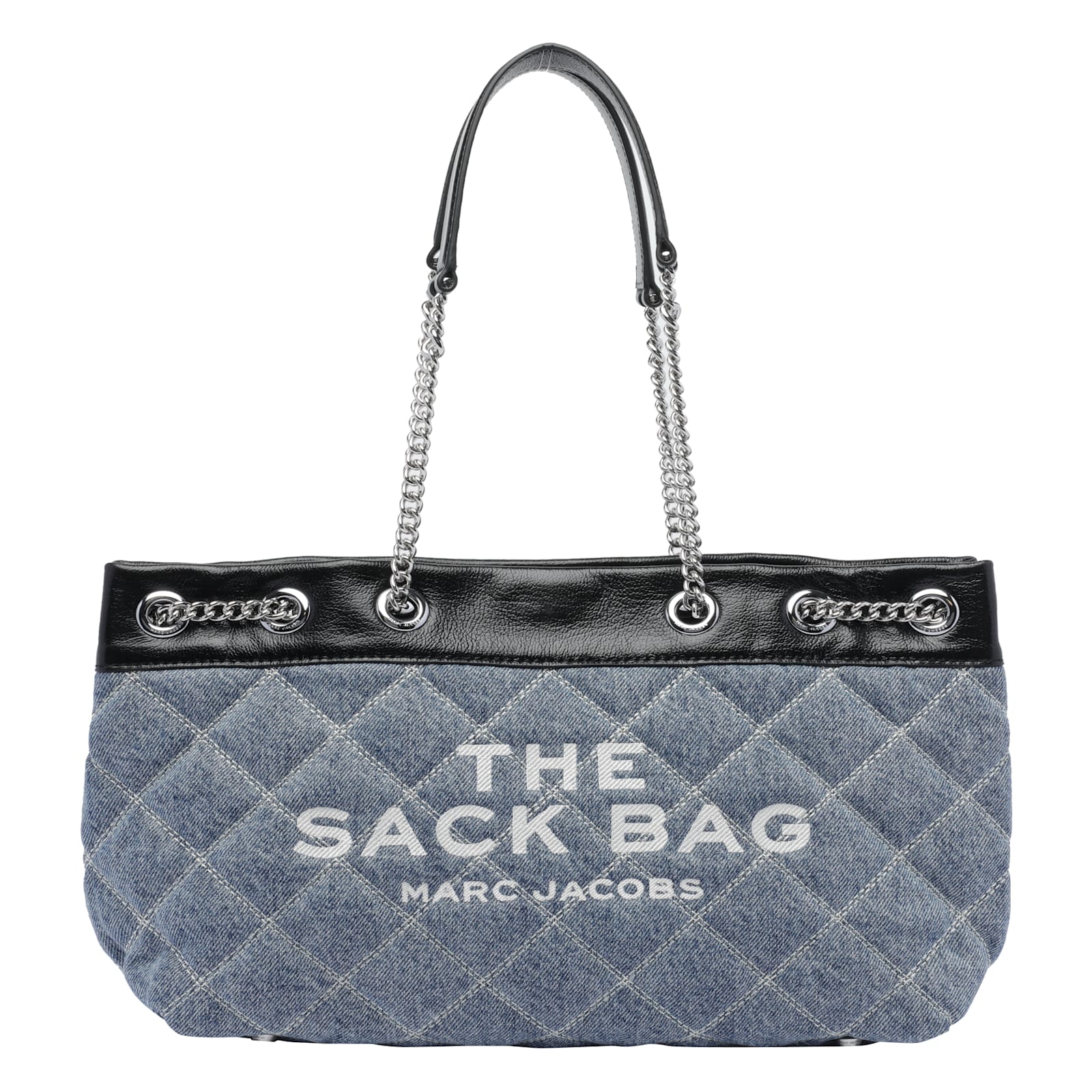 Marc Jacobs The Quilted Denim Chain Sack Bag