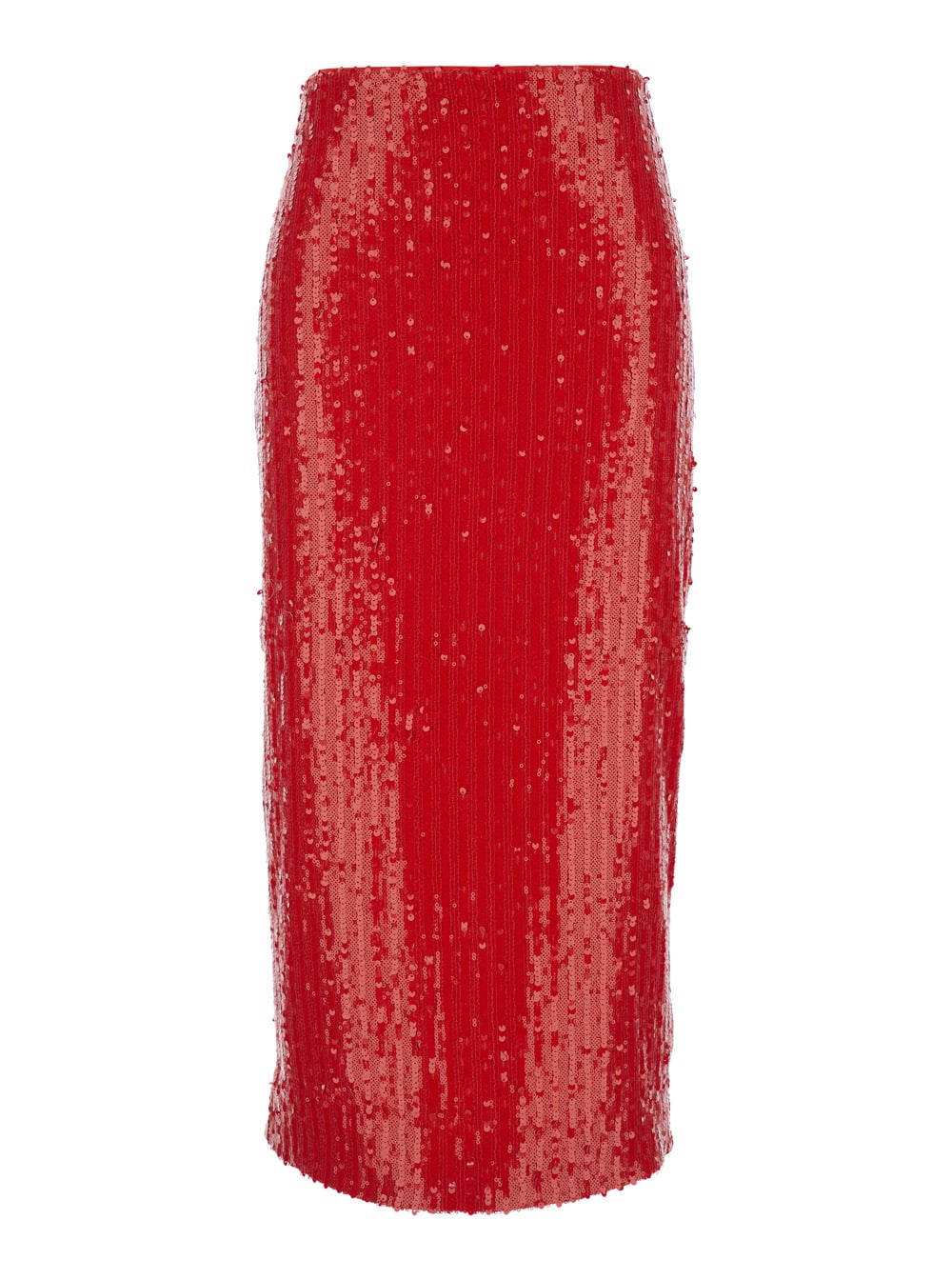 Rotate by Birger Christensen Sequins Pencil Midi Skirt