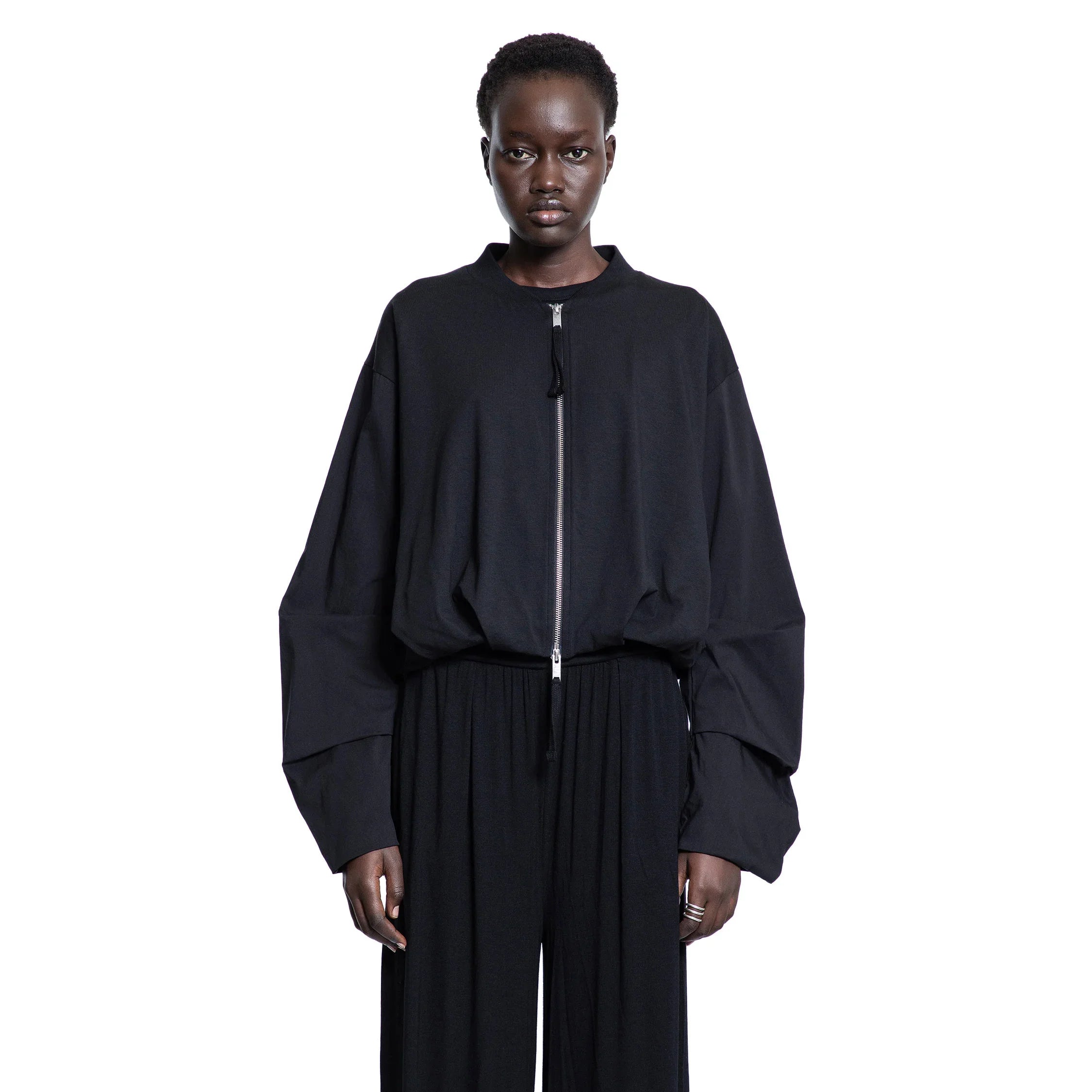 Stretch Cotton Modal Cropped Bomber