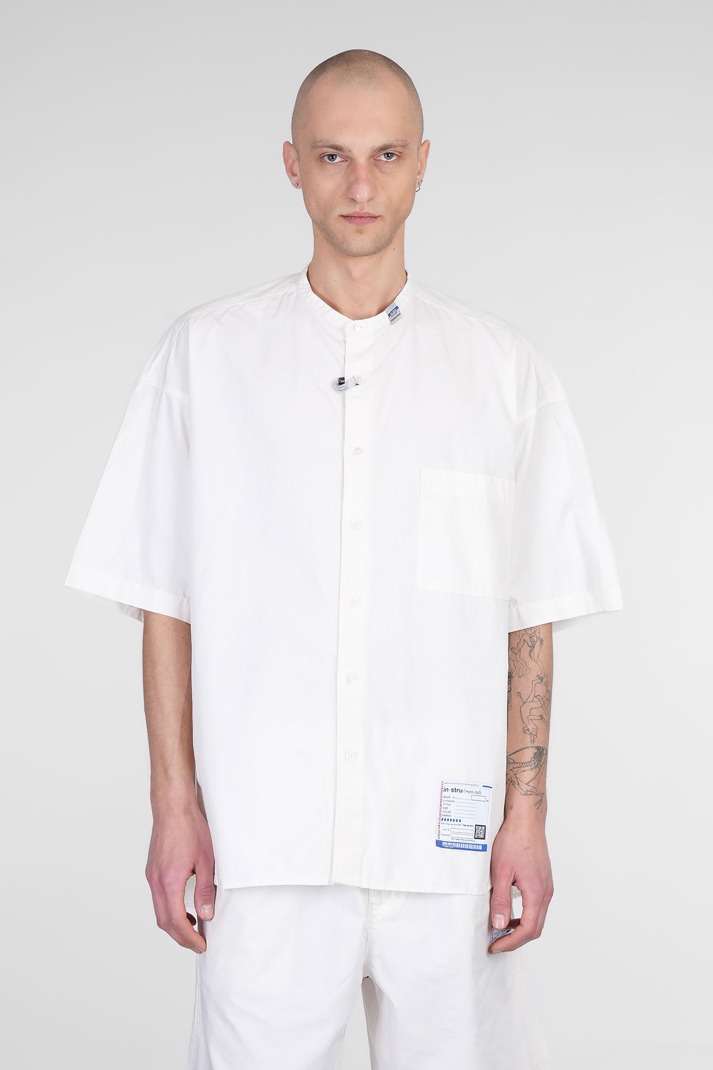 Mihara Yasuhiro Shirt In White Cotton