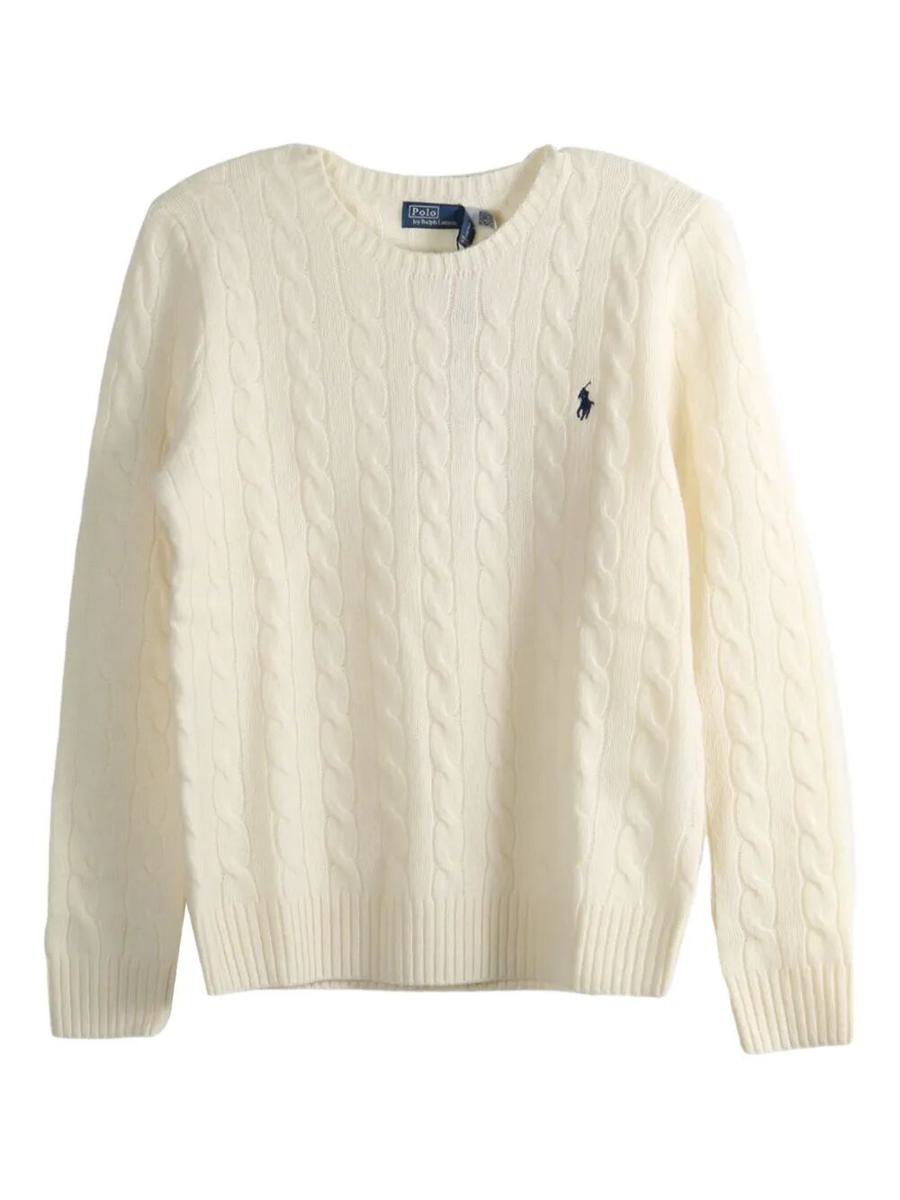 Polo Ralph Lauren Cable Wool And Cashmere Crewneck Jumper Clothing