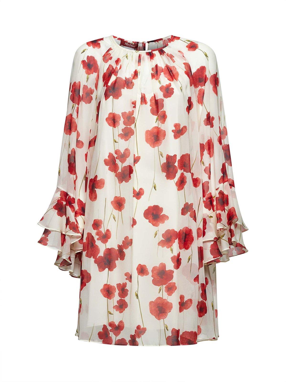 Max Mara Studio Zoraide All-over Floral Printed Dress