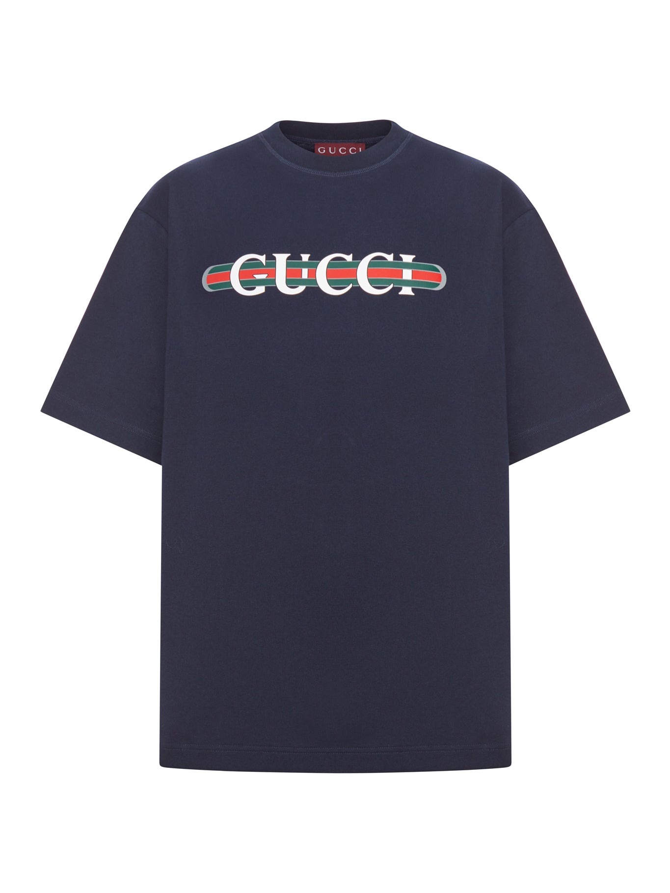 Gucci 男士印花棉质针织T恤