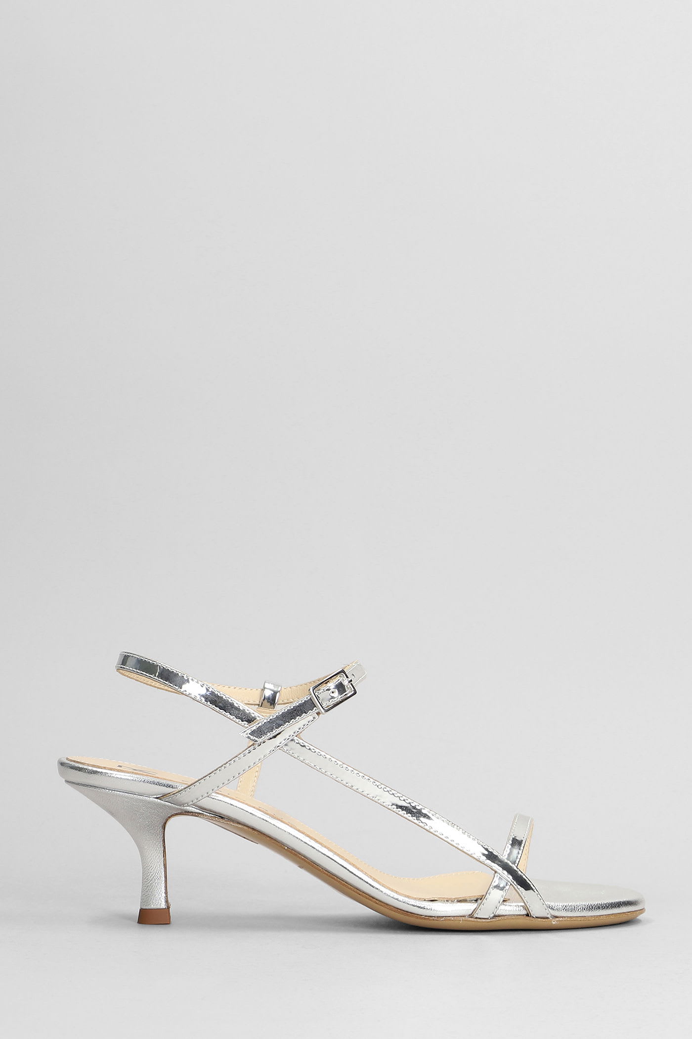 Fabio Rusconi Sandals In Silver Leather