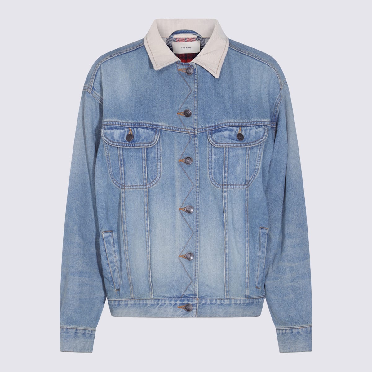 The Row Light Blue Cotton Jorelle Denim Jacket