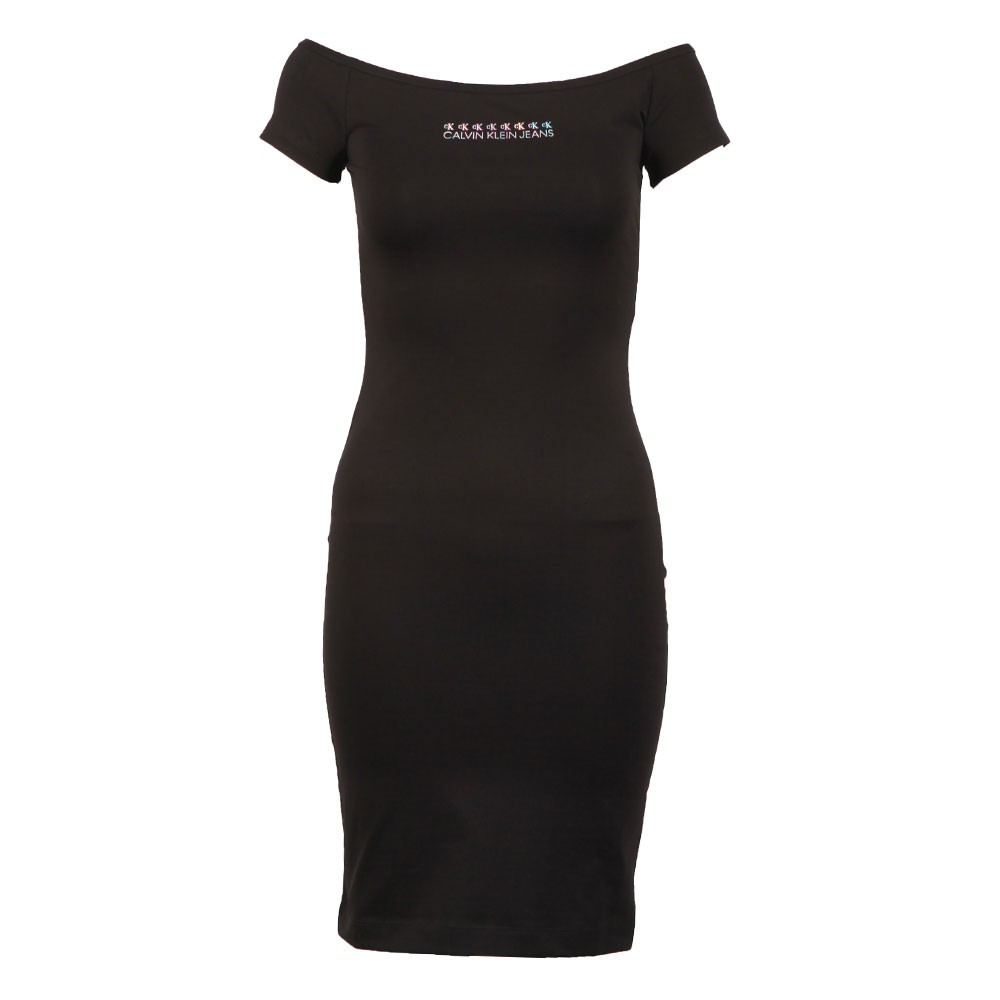 Shine Logo Bardot Dress