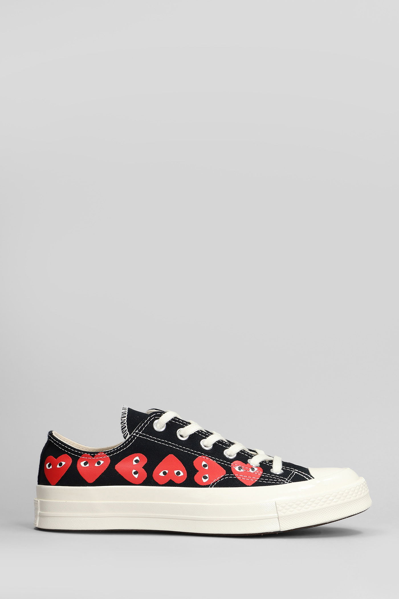 Comme des Garçons Play Chuck 70 Cdg Low Sneakers In Black Cotton