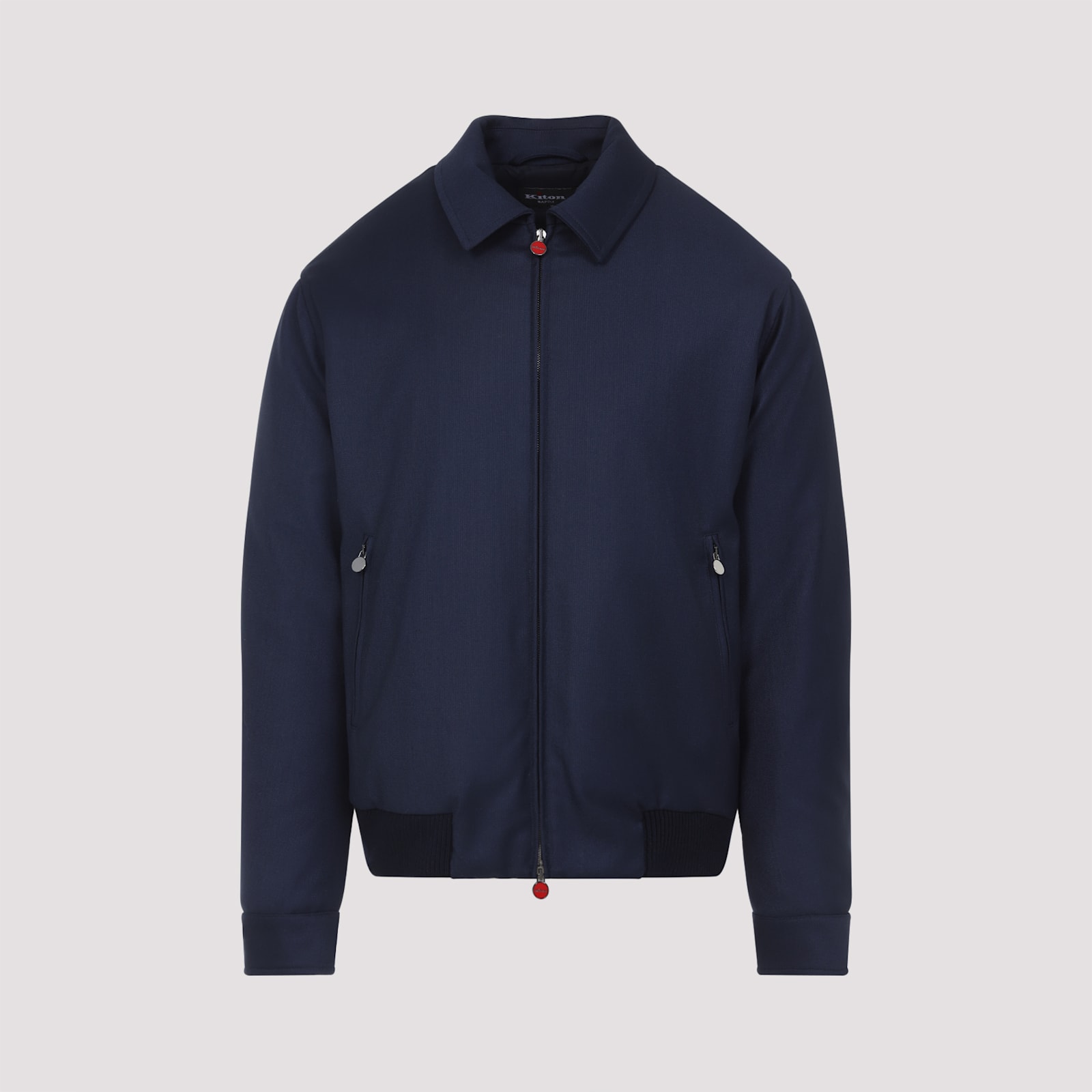 Kiton Virgin Wool Bomber Jacket