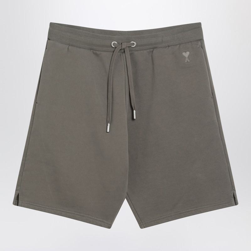 AMI Paris Gray AMI Paris De Coeur Shorts