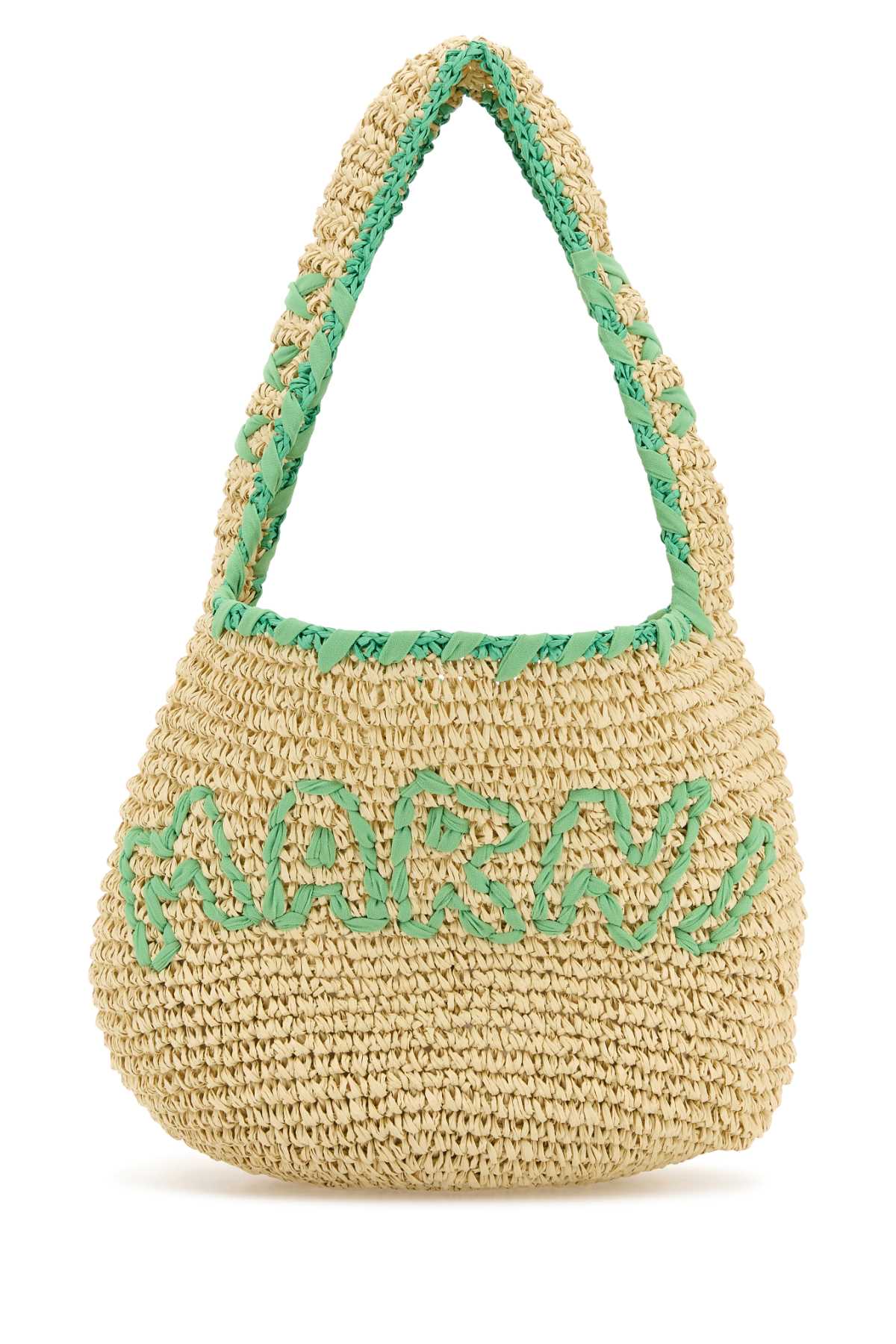 Marni Raffia Small Nassa Shoulder Bag