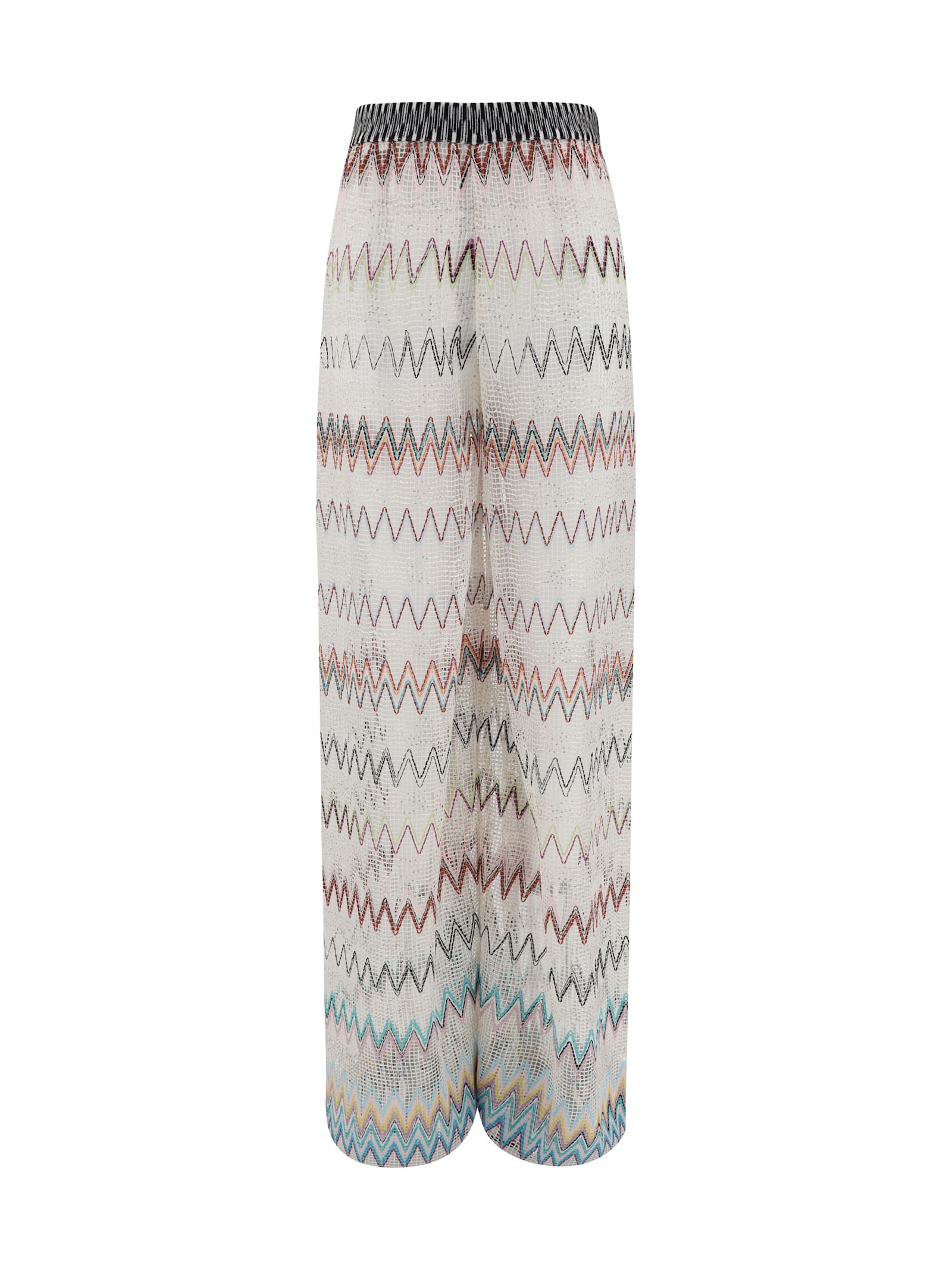 Missoni Zig Zag Patterned Mesh Pants
