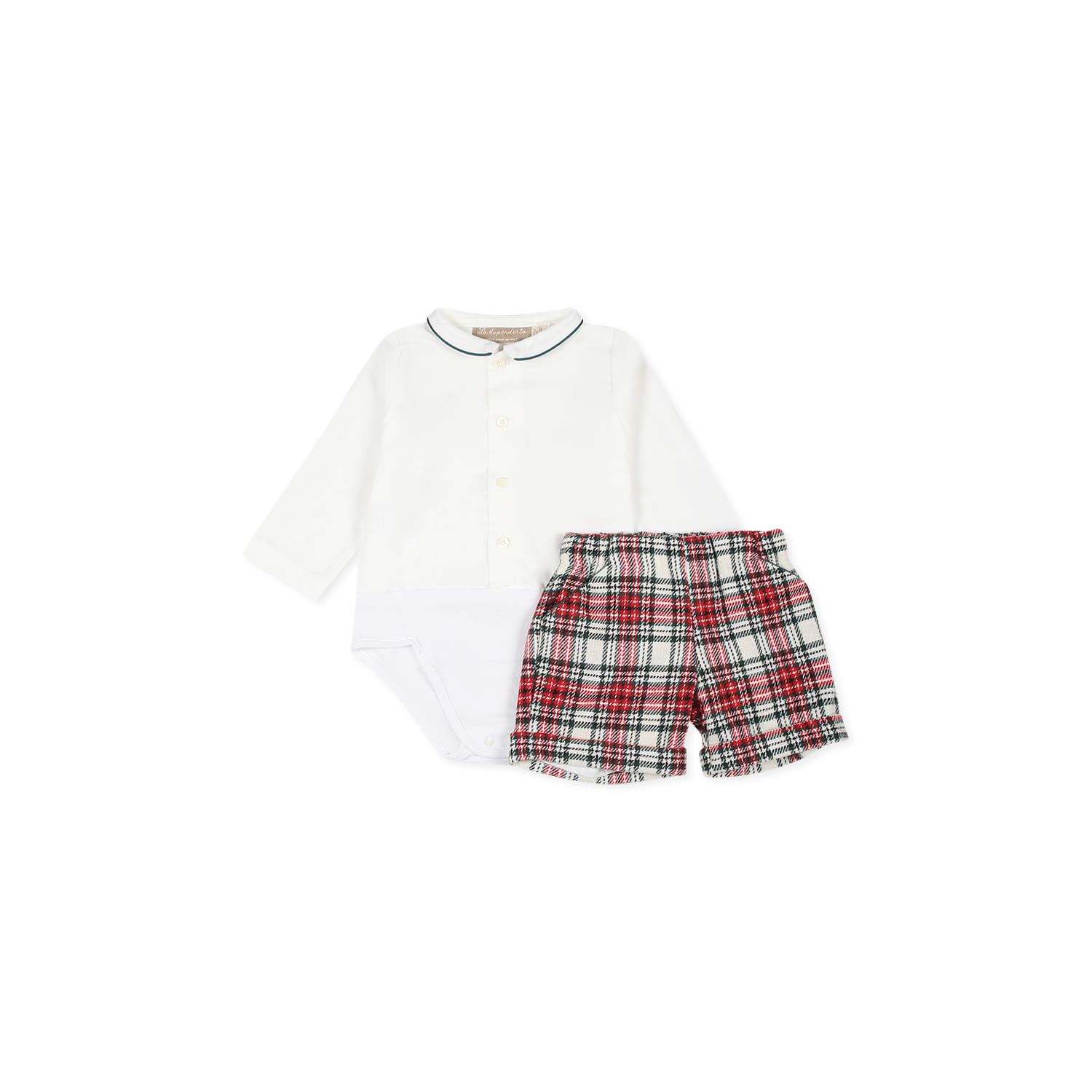 La stupenderia Red Suit For Baby Boy