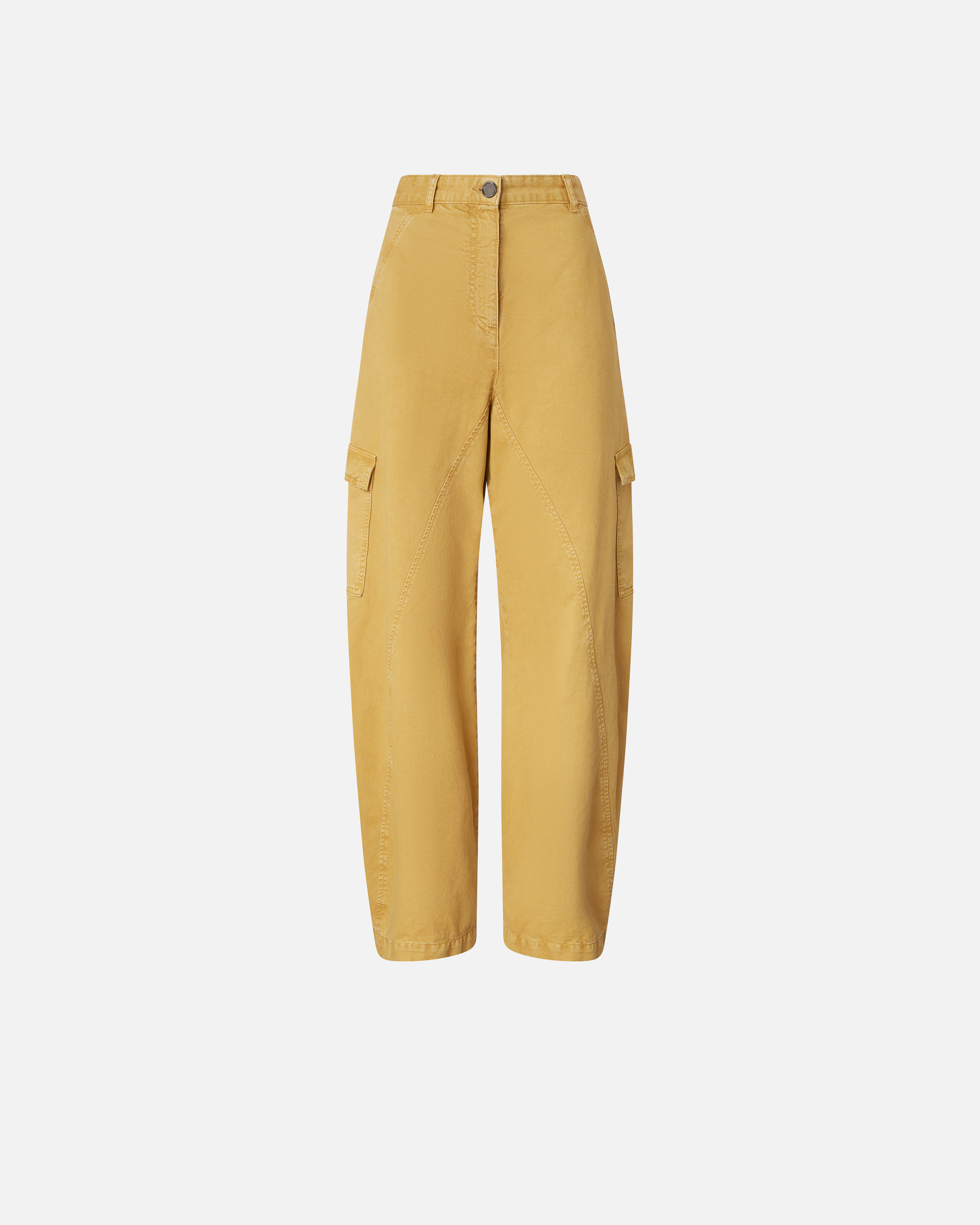 Pinko, Pantalon workwear large à poches, Antilope, 36