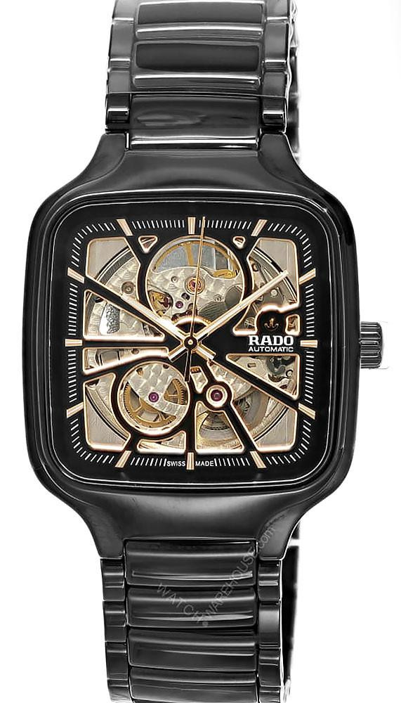 RADO True Square Automatic Open Heart 38MM Black Men's Watch R27086162