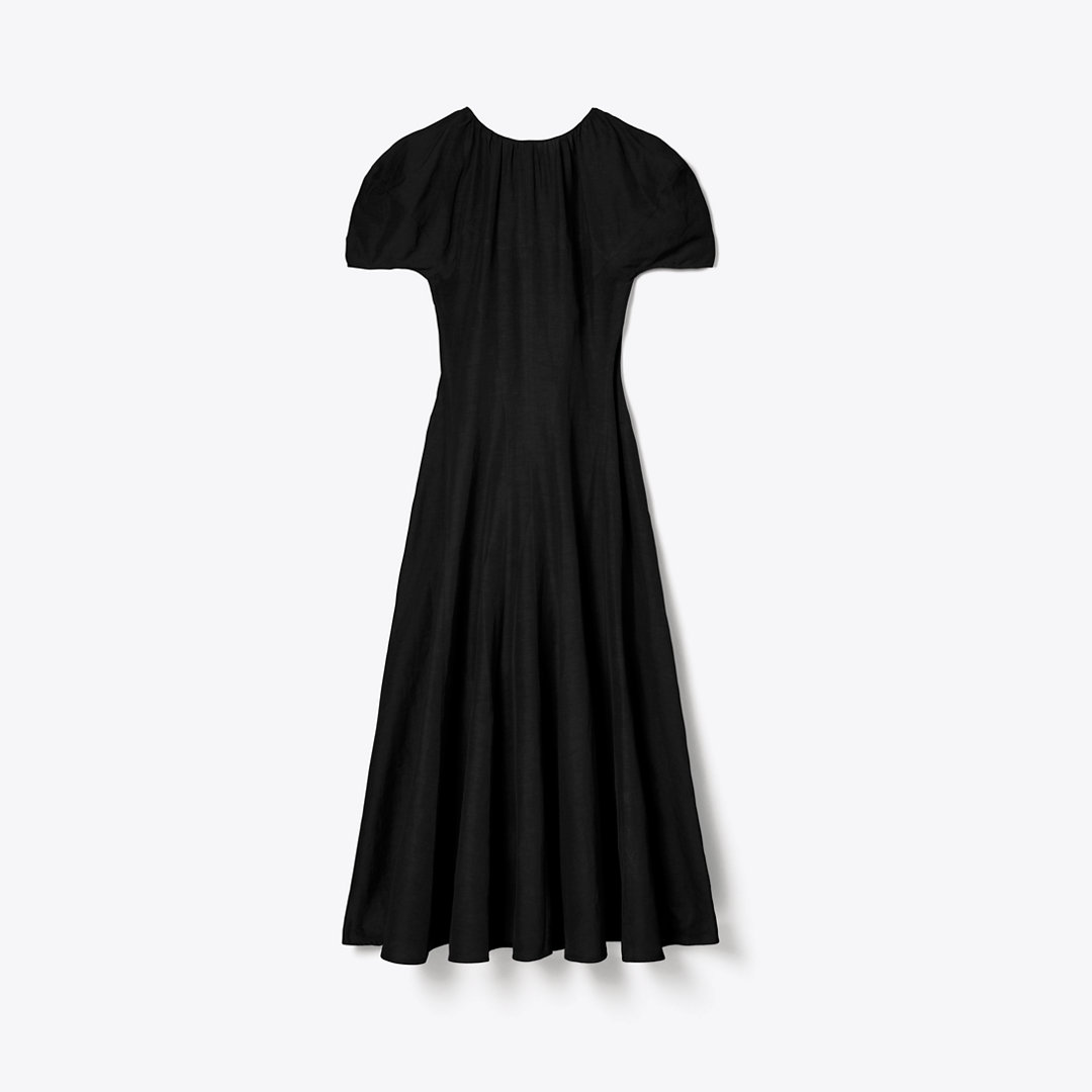 Tory Burch Balloon Sleeve Linen Dress