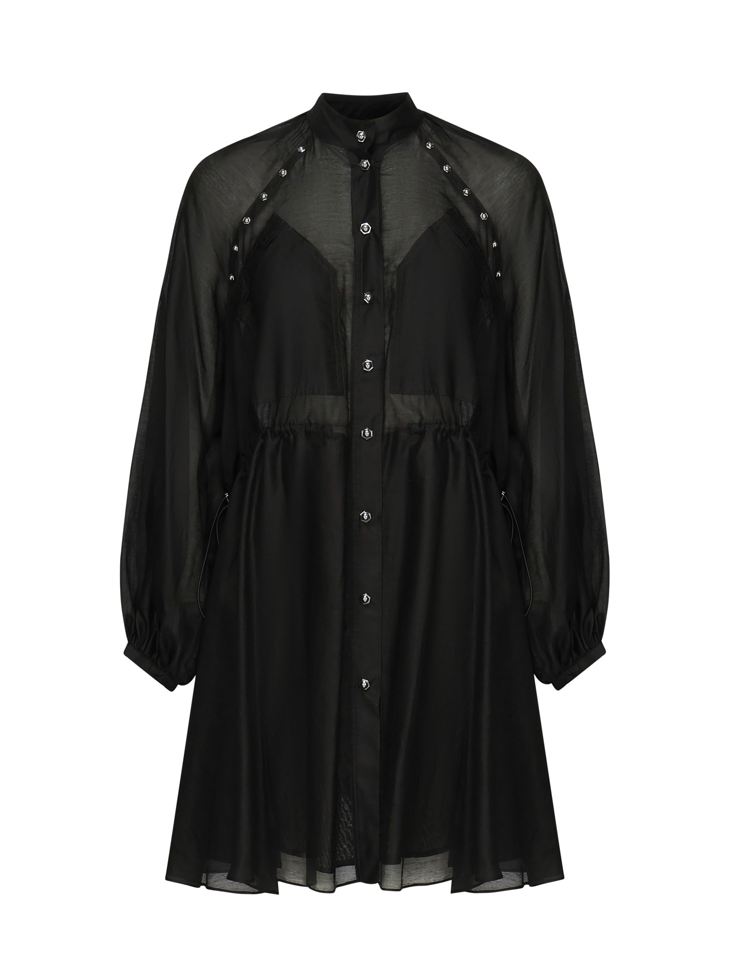 Pinko Cotton And Silk Mini Dress