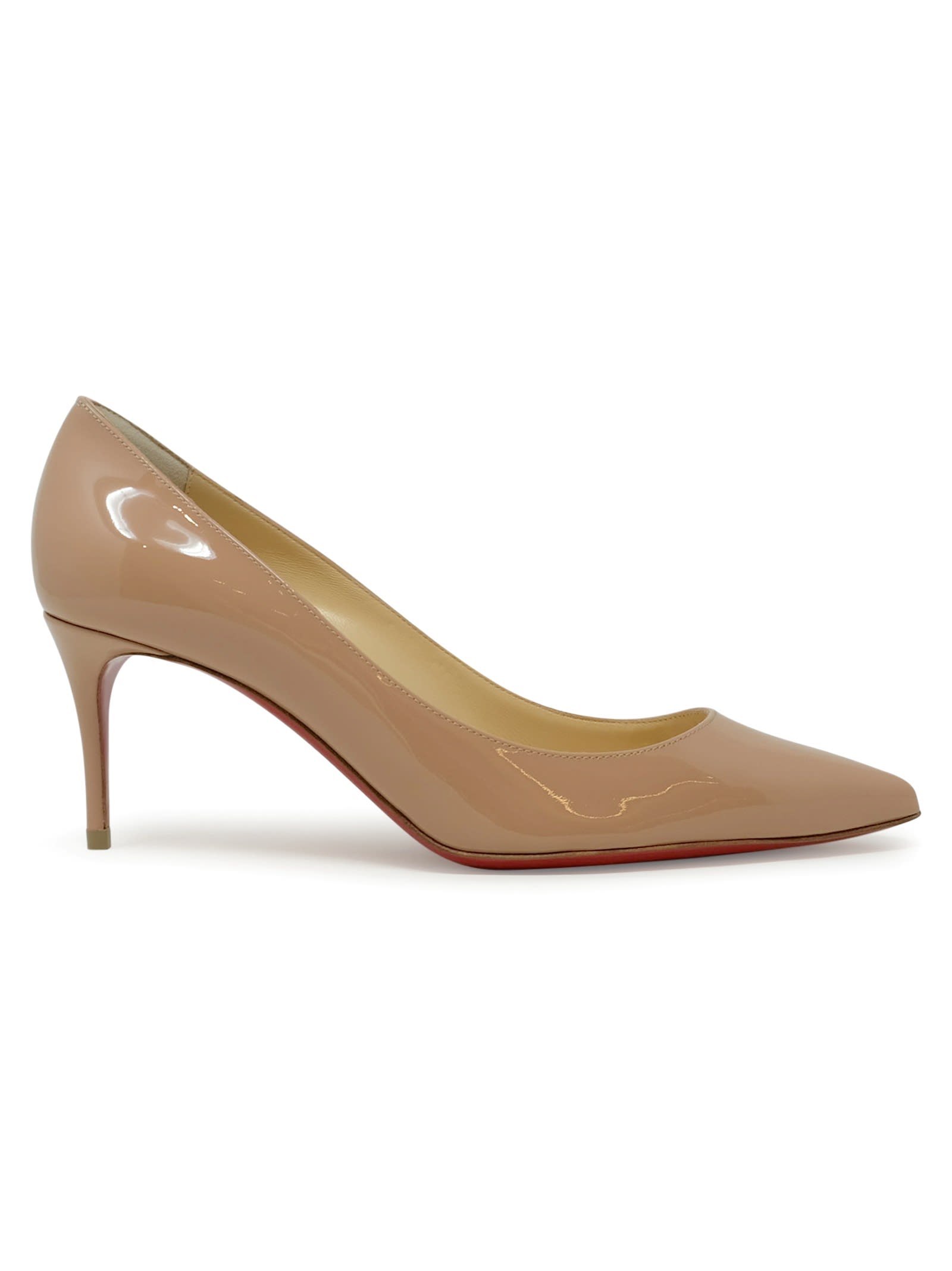 Christian Louboutin Nude Patent Kate 70 Pumps