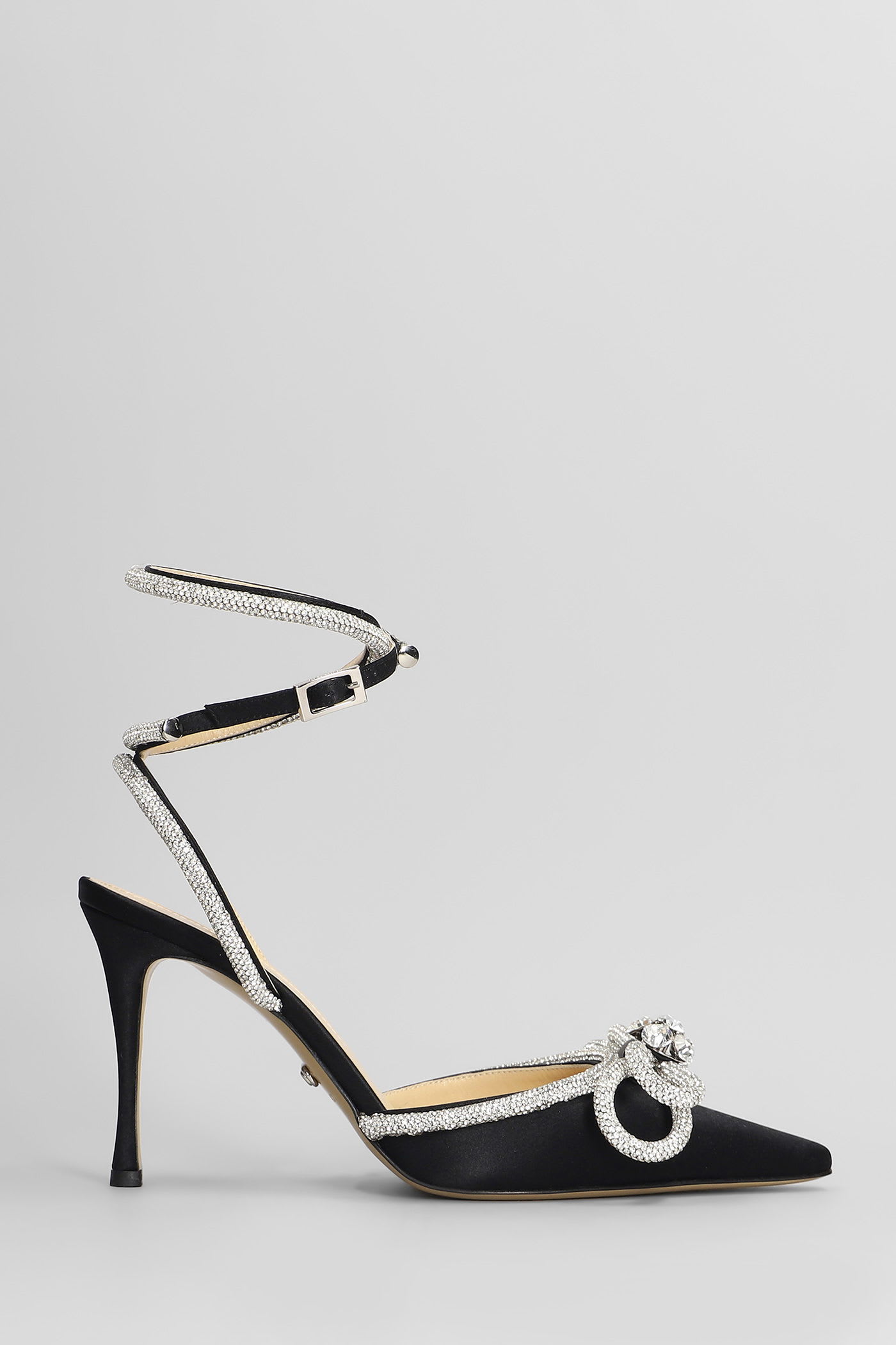 Mach & Mach Pumps In Black Satin
