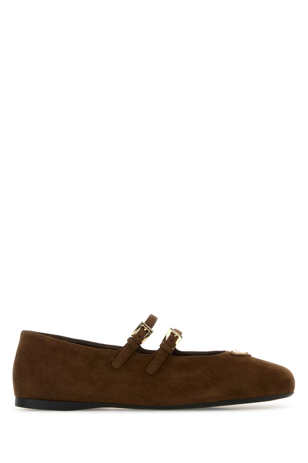 Prada Brown Suede Ballerinas