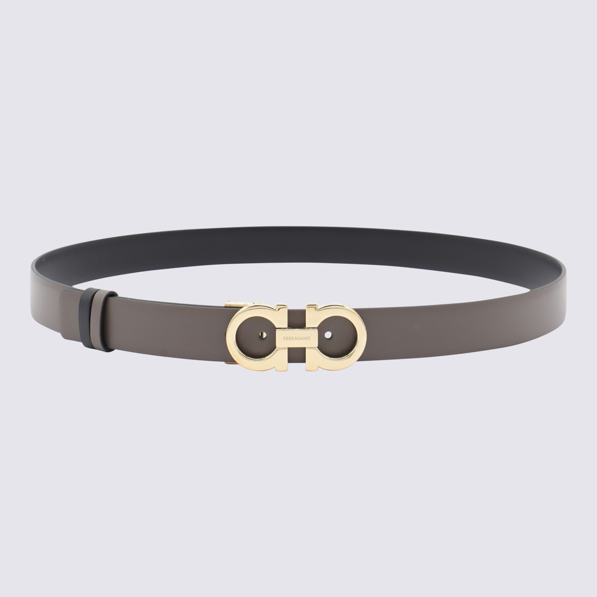 Ferragamo Brown Leather Belt