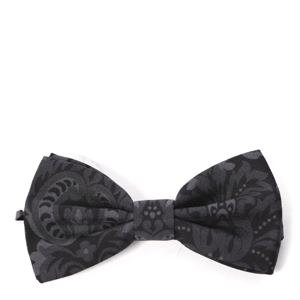 Dolce & Gabbana Silk Black Embroidery Tie