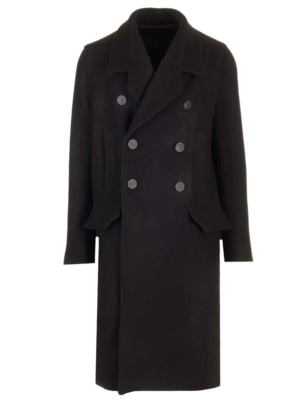 Rick Owens Long Officers Coat