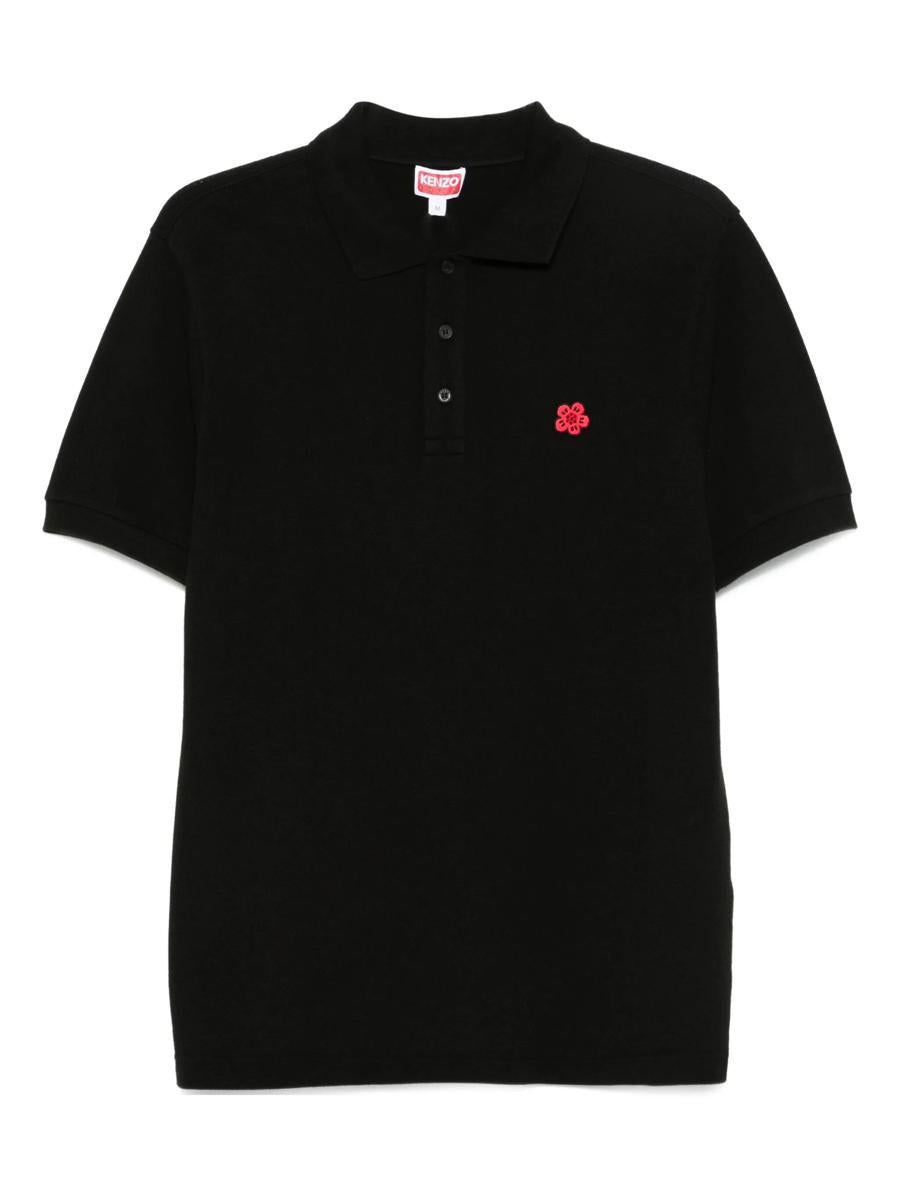 Kenzo Gots Boke Flower Embroidered Slim Polo Clothing