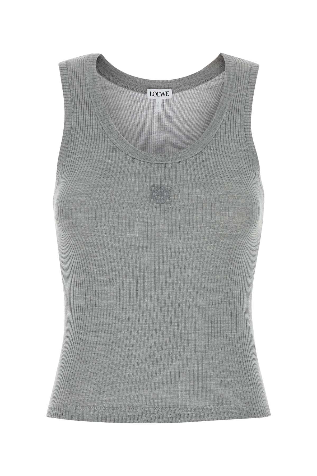 Loewe Grey Silk Tank Top