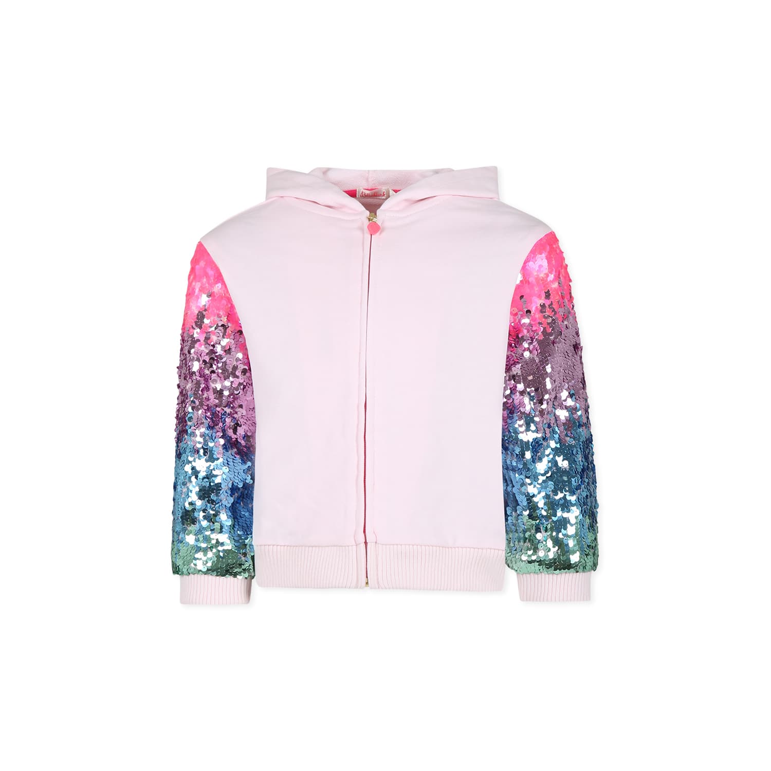 Billieblush Pink Sweatshirt For Girl With Sequins
