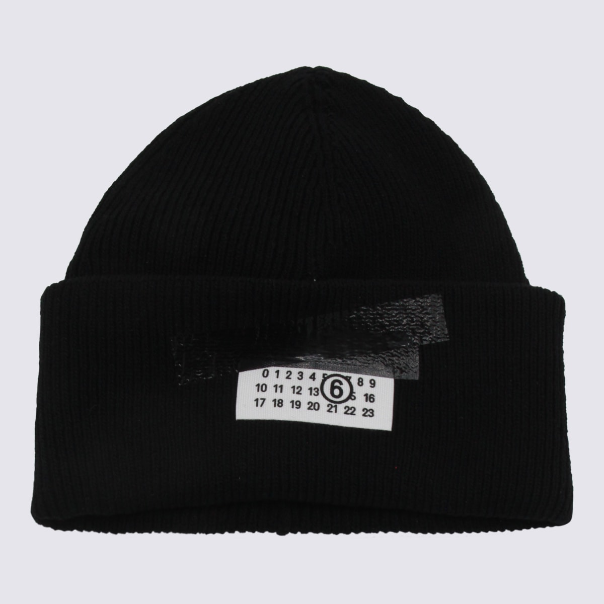 MM6 Maison Margiela Black Wool Hat