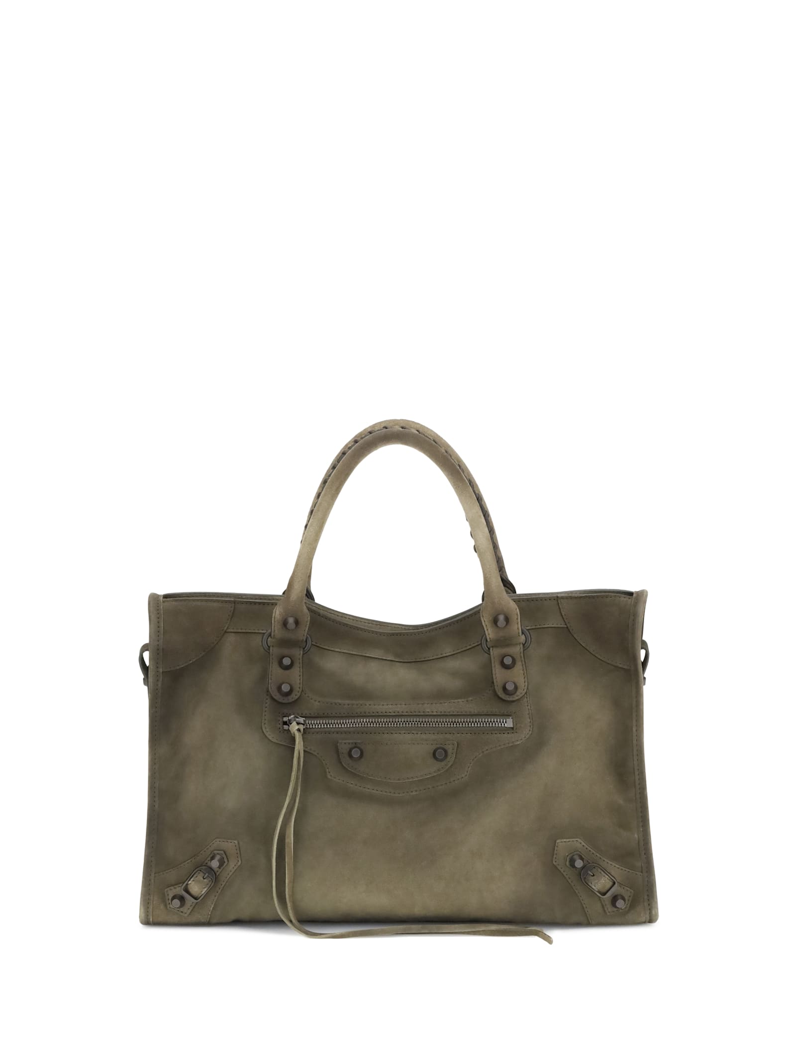 Balenciaga Suede Le City Medium Handbag