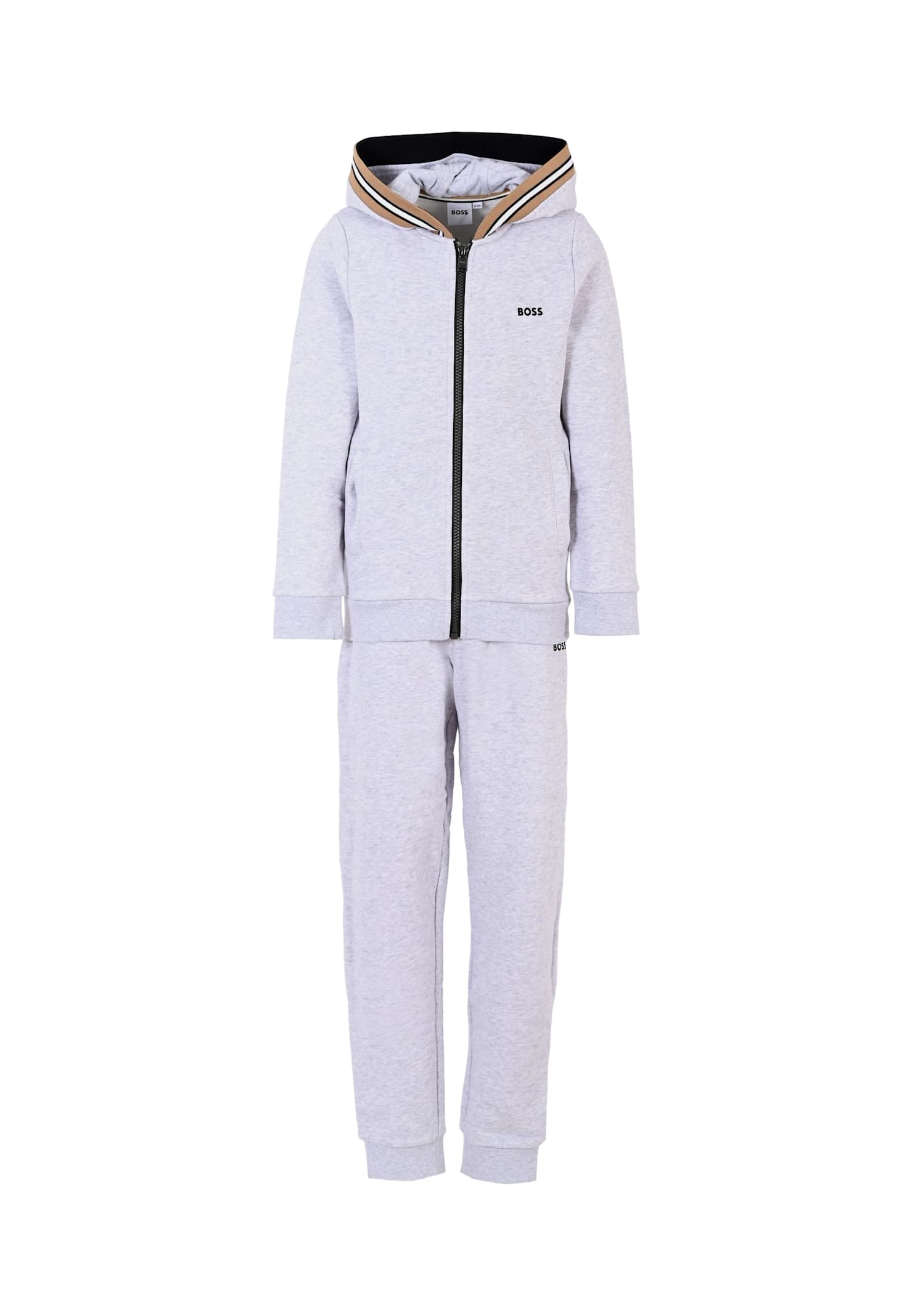 Hugo Boss Grey Suit For Boy With Logo