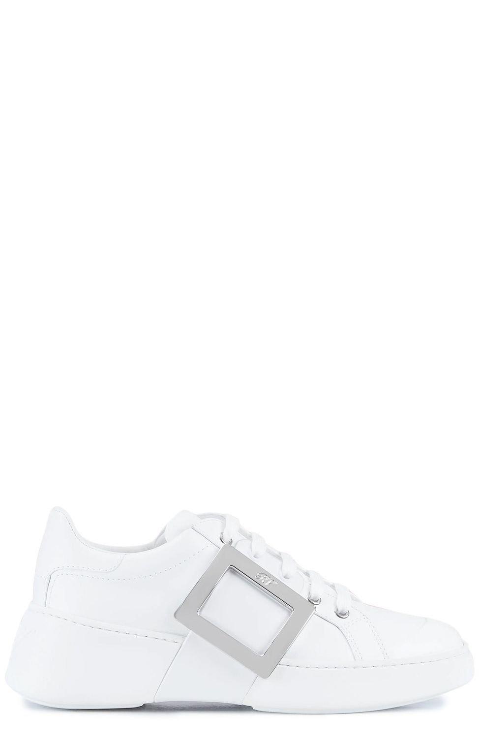 Roger Vivier Viv Skate Metal Buckle Sneakers