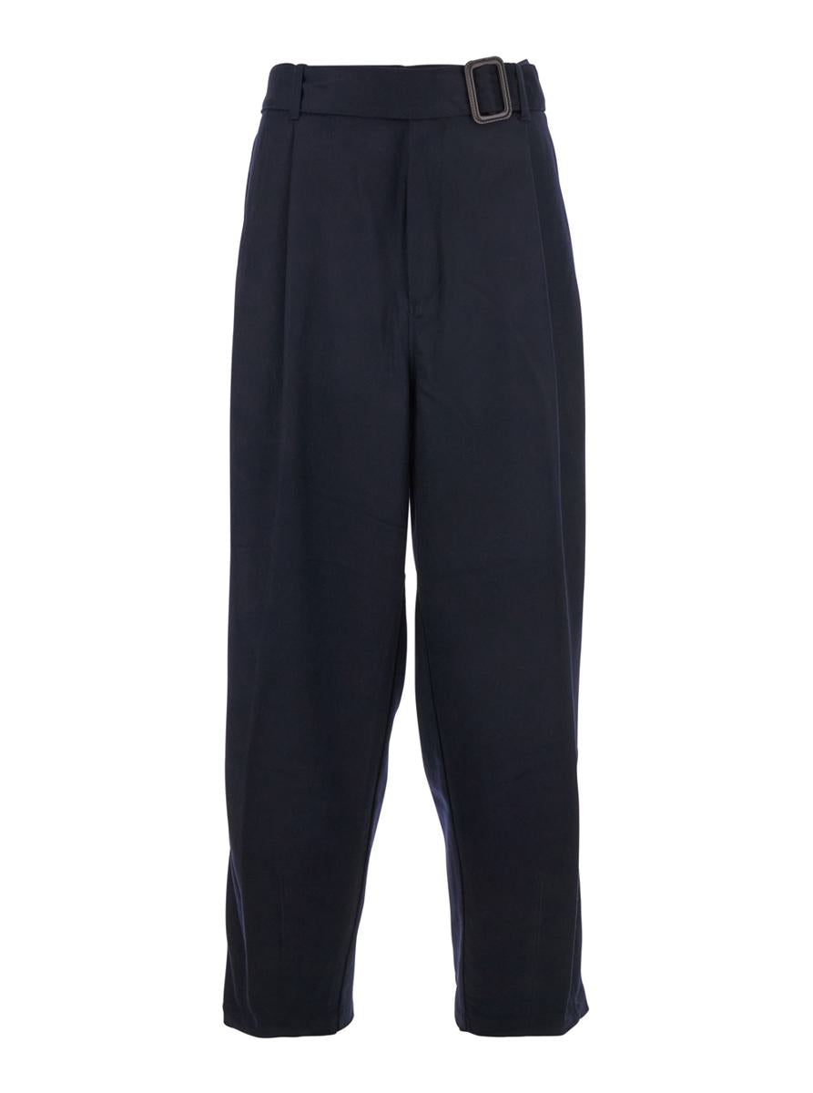 Look 1 Pantalone Con Doppia Pince E Cintura