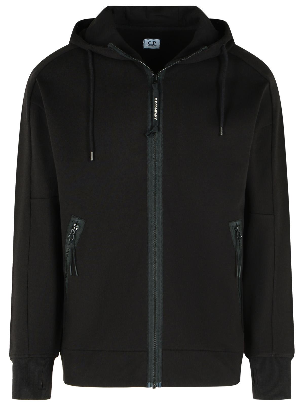 C. P. Company Black Cotton Sweatshirt