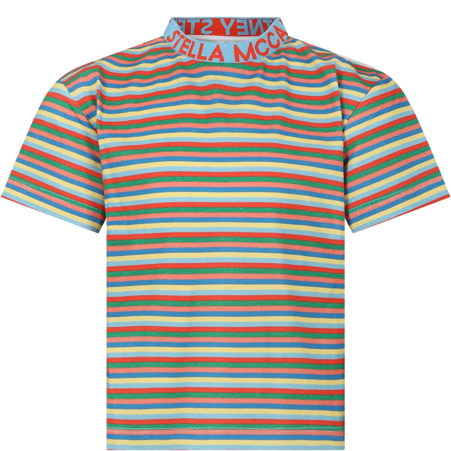 Stella McCartney Kids Multicolor T-shirt For Kids With Logo