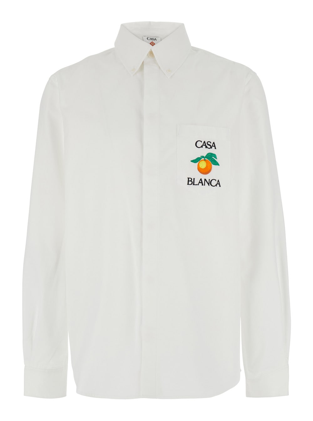 Casablanca Long Sleeve Embroidered Oxford Shirt