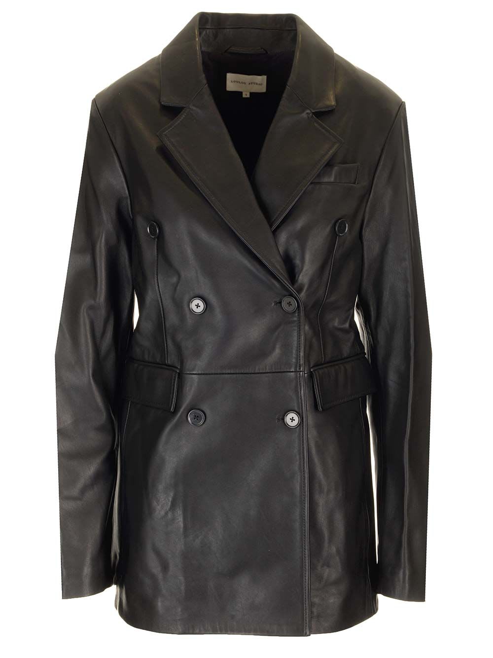 Loulou Studio Double Breasted Leather Jacket