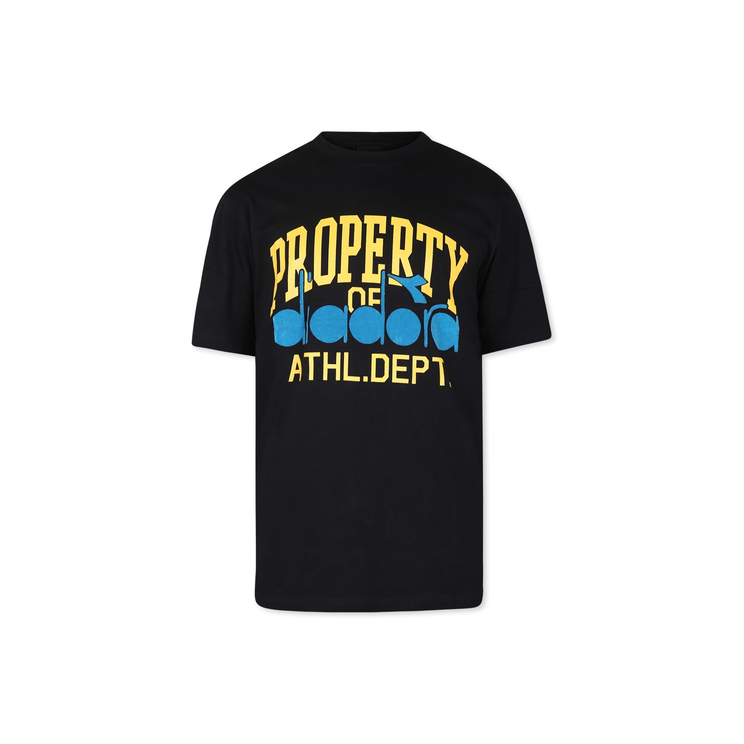 Diadora Black T-shirt For Boy With Logo