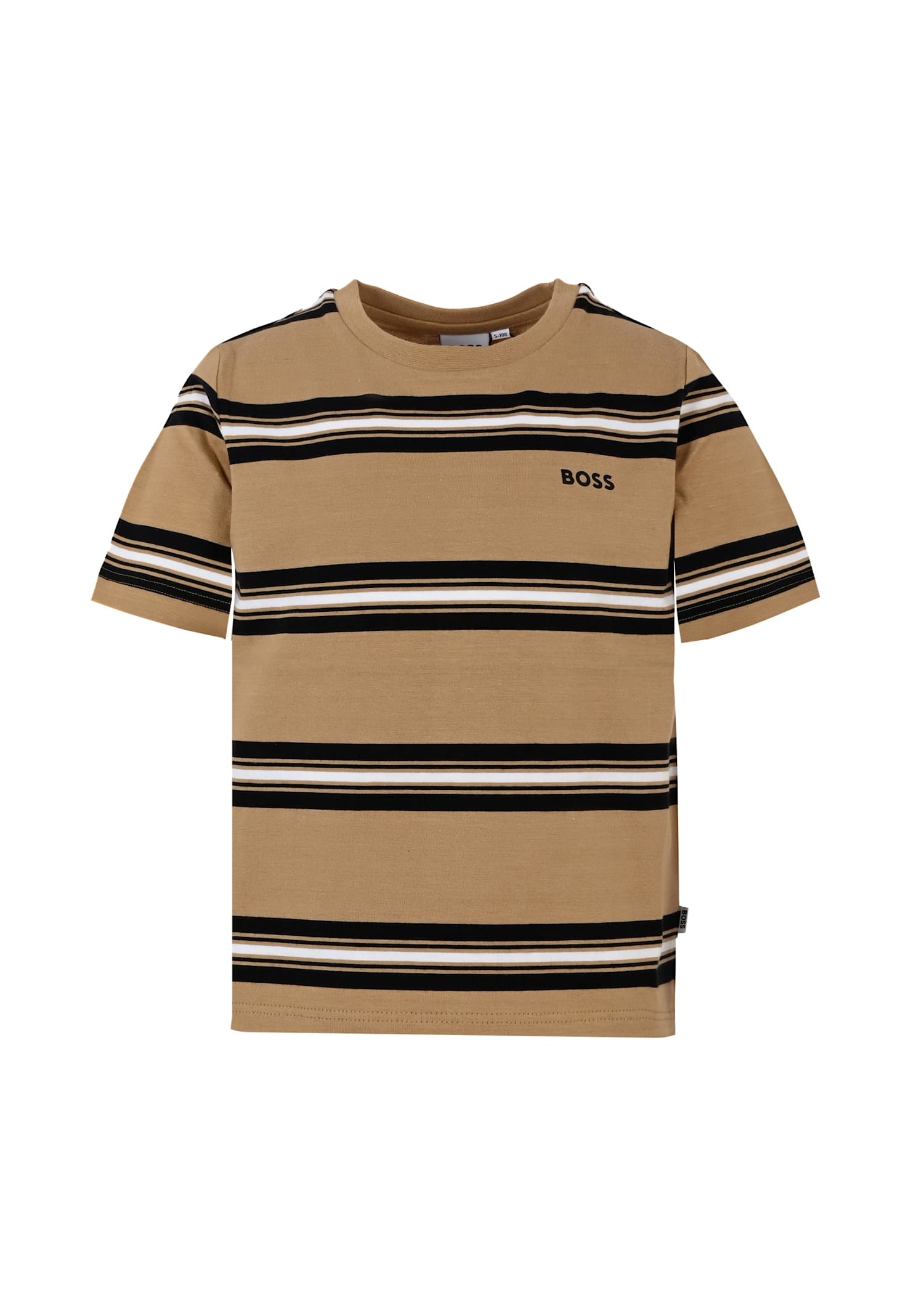Hugo Boss Beige T-shirt For Boy With Logo
