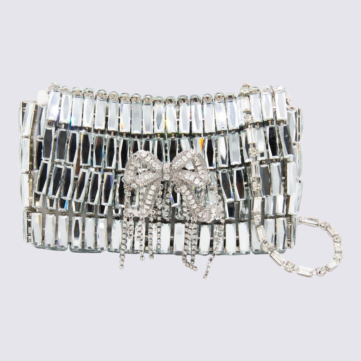 self-portrait Silver Glass Bag