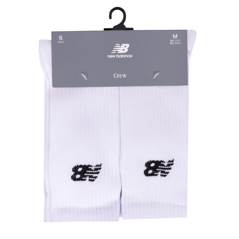 6 Pack Crew Socks