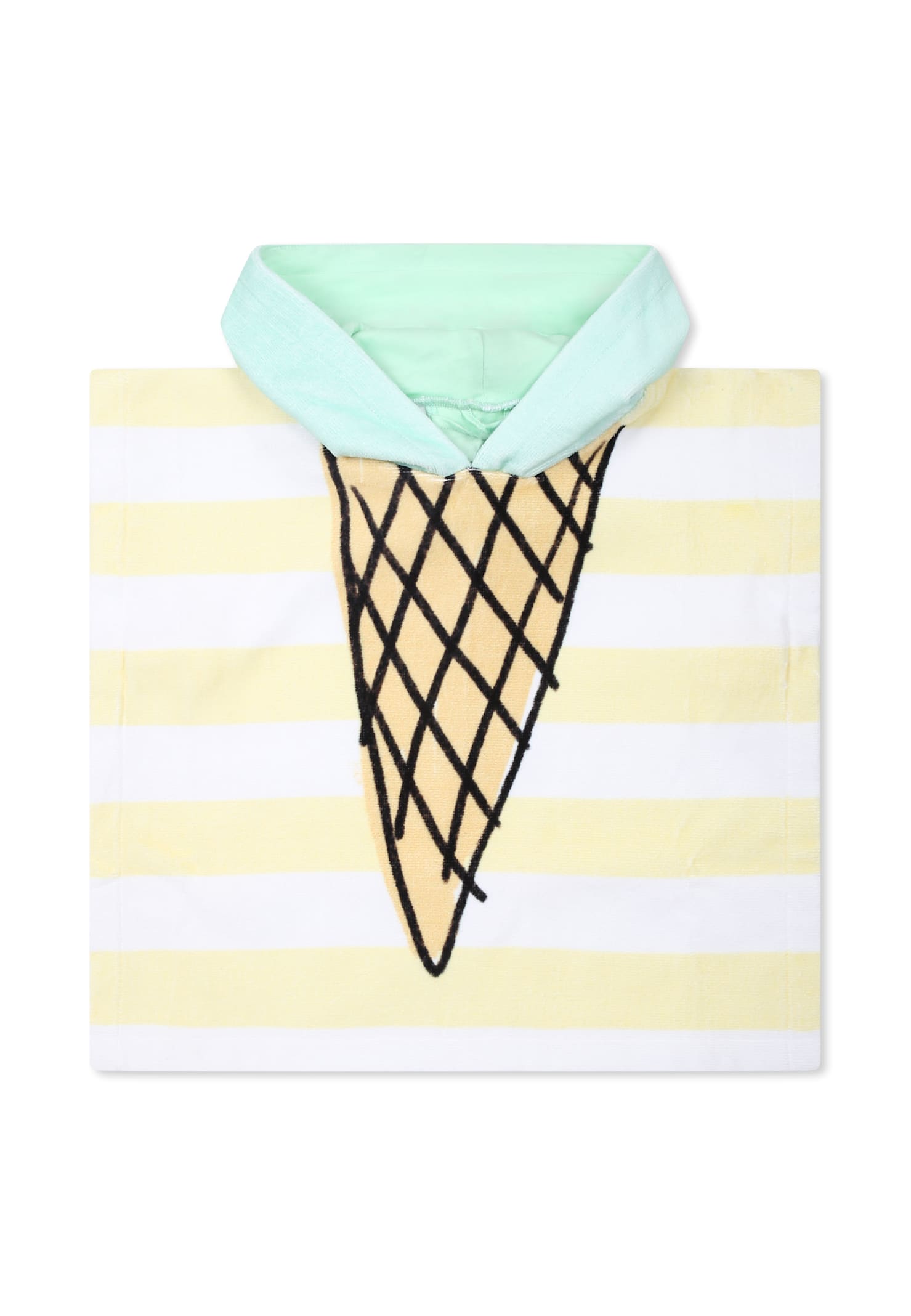 Stella McCartney Kids Multicolor Bathrobe For Baby Girl With Ice Cream